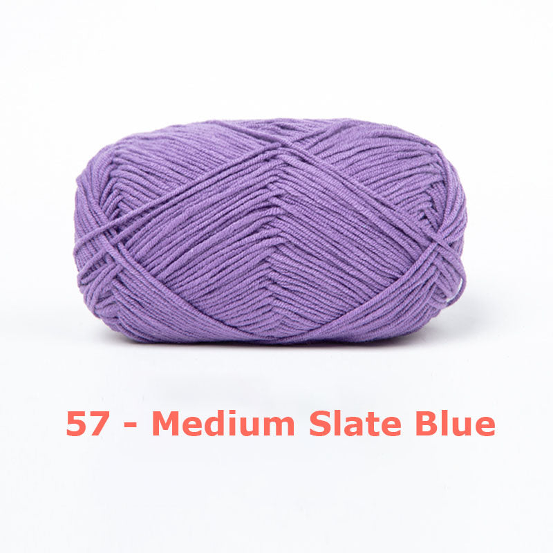 Milk Cotton Yarn for Crochet Flowers & Amigurumi, 67 colors.