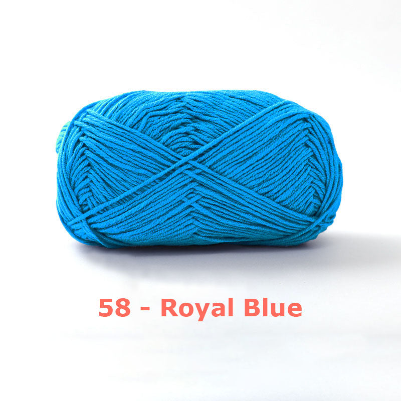 Milk Cotton Yarn for Crochet Flowers & Amigurumi, 67 colors.