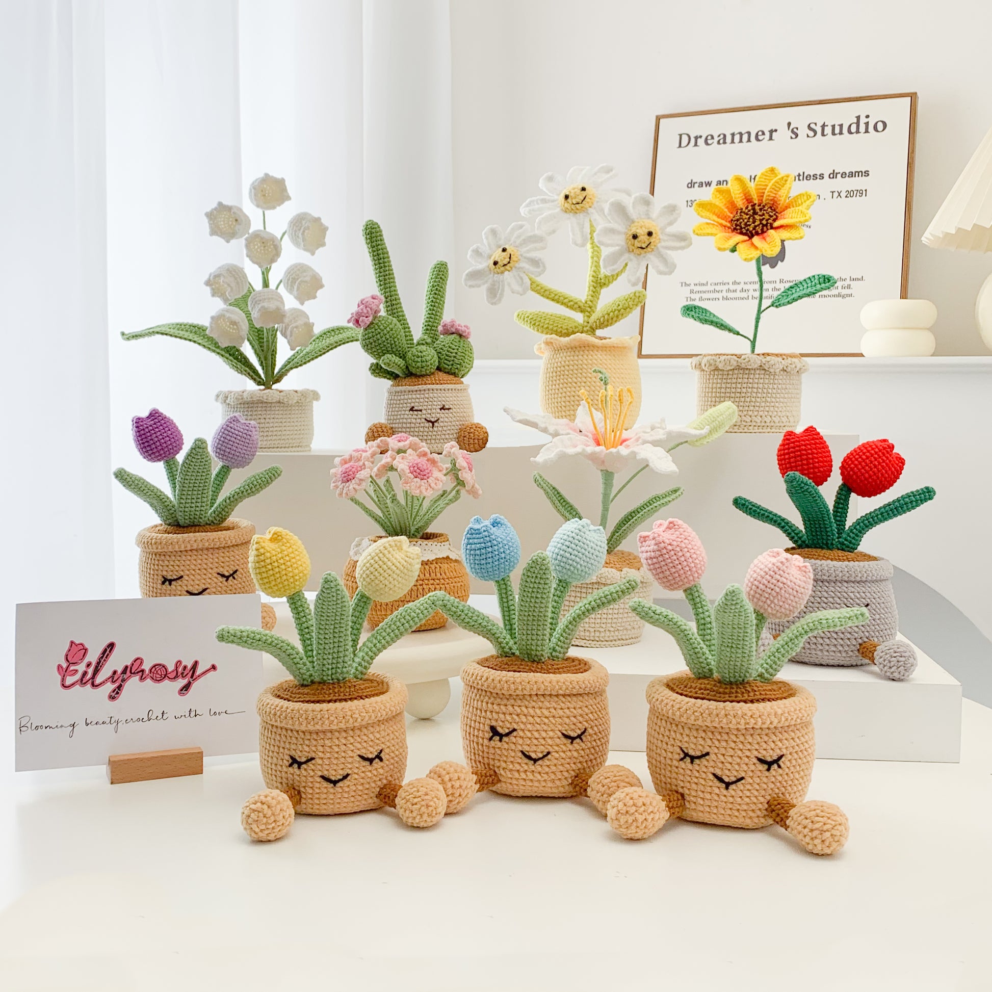 jellycat plant pots Crochet jellycat cactus pots, gifts for girls, boys, women. – Lilyrosy LLC
