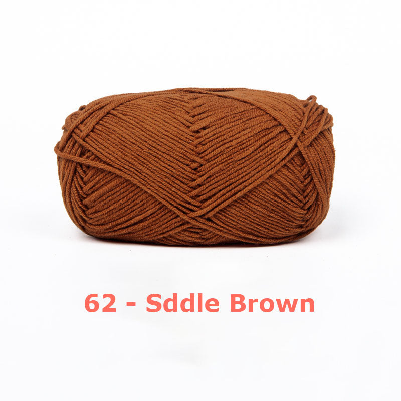 Milk Cotton Yarn for Crochet Flowers & Amigurumi, 67 colors.