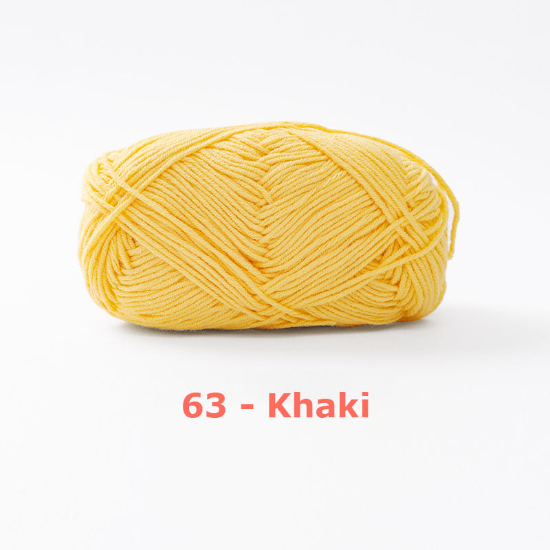 Milk Cotton Yarn for Crochet Flowers & Amigurumi, 67 colors.