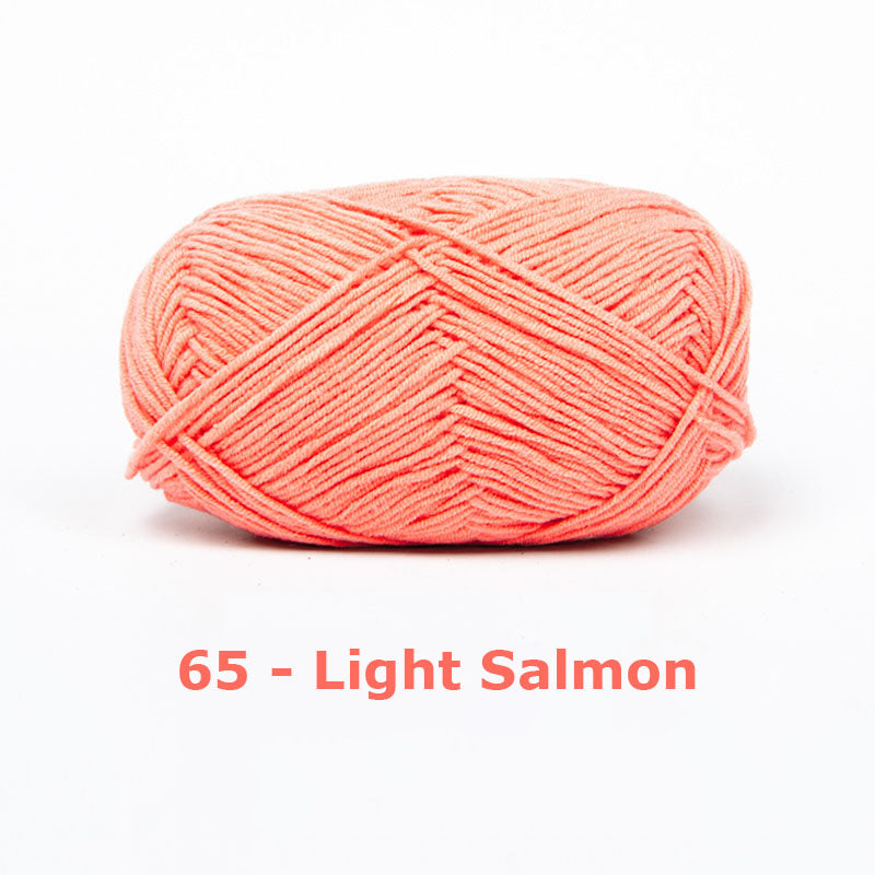 Milk Cotton Yarn for Crochet Flowers & Amigurumi, 67 colors.