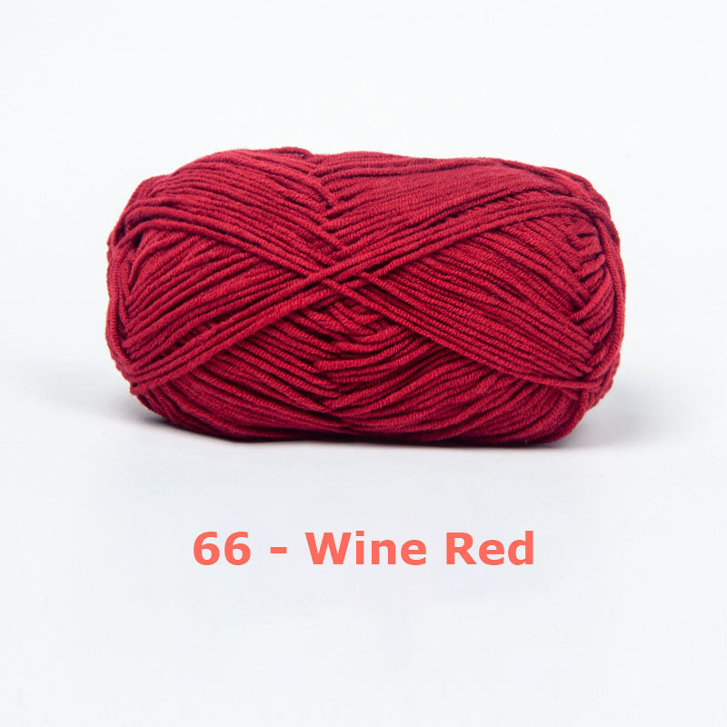 Milk Cotton Yarn for Crochet Flowers & Amigurumi, 67 colors.