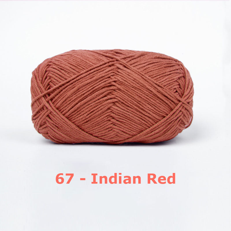 Milk Cotton Yarn for Crochet Flowers & Amigurumi, 67 colors.