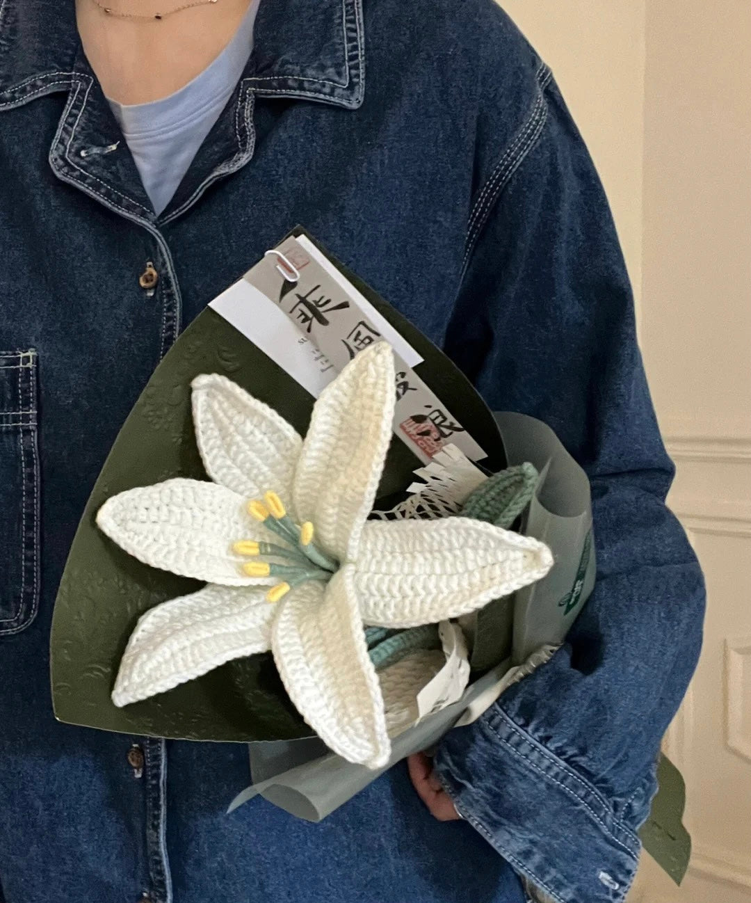 Lily flower crochet pattern, English pdf pattern, flower bouquet DIY ...