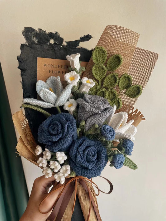 Lilyrosy Crochet graduation Bouquet, Gifts for he