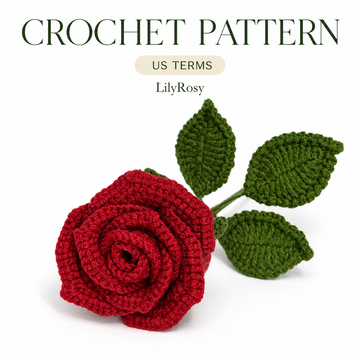 Crochet Goblet Rose Patterns with step by step video tutorial