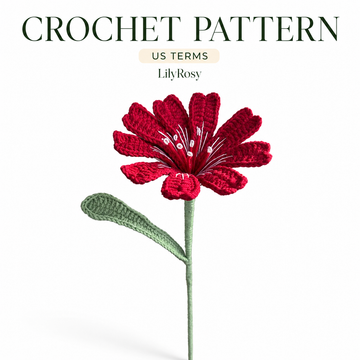 Lilyrosy Crochet Lewisia Patterns with Step by Step Video Tutorial