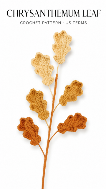 hoja A patrón de crochet, patrón pdf en inglés, ramo de flores DIY, patrón de crochet para principiantes, lilyrosy