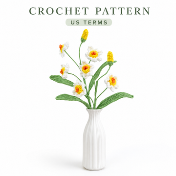 Lilyrosy crochet daffodil patterns with step by step video tutorial