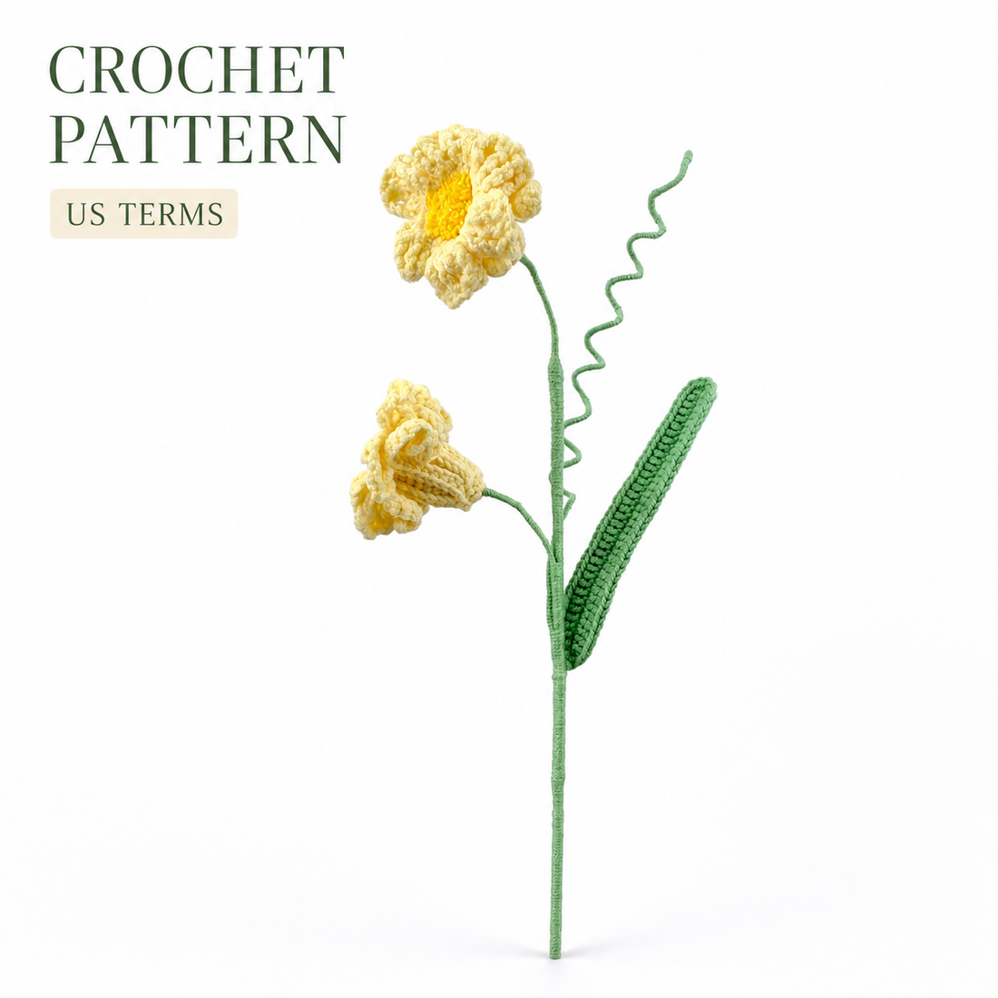Patrón de crochet Narciso Peruano y video tutorial, patrón pdf en inglés, ramo de flores DIY, patrón de crochet para principiantes,lilyrosy