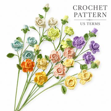 Lilyrosy crochet barbie rose pattern  ( US terms)