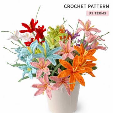 Lilyrosy Crochet zephyranthes candida Flowers Patterns with Step by Step Video Tutorial