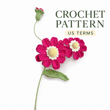 Lilyrosy crochet zinnia pattern  with step by step video tutorial
