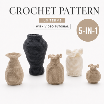 Patrón de crochet flor rosa copa de vino, patrón pdf en inglés, ramo de flores DIY, patrón de crochet para principiantes,lilyrosy