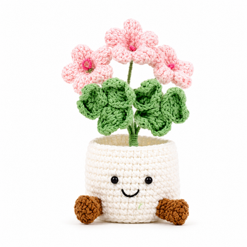 Handmade Crochet small Oxalis Pots, hoilday gifts,home decor