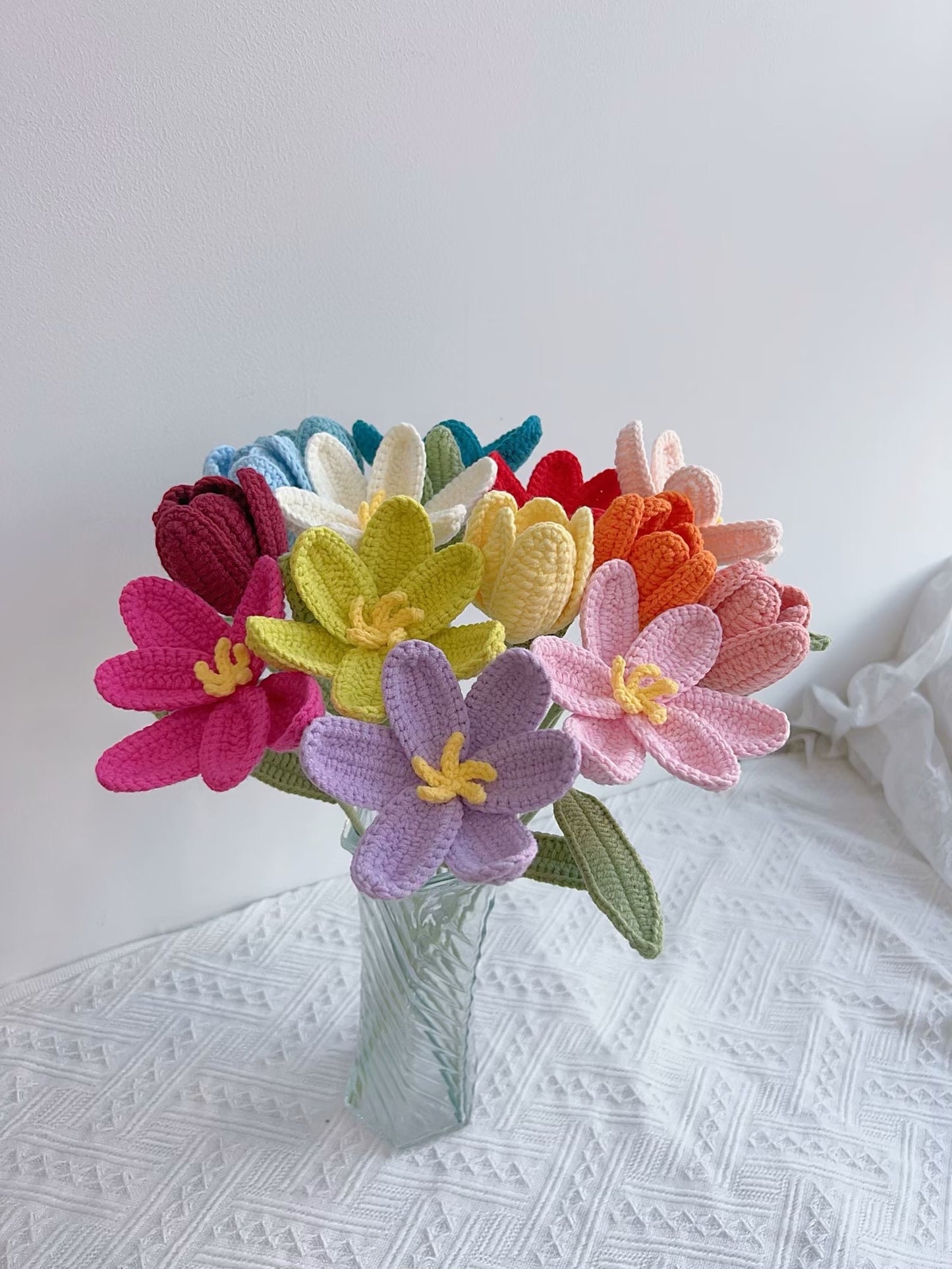 Paquete de patrón de flores de crochet (paquete 8 en 1)
