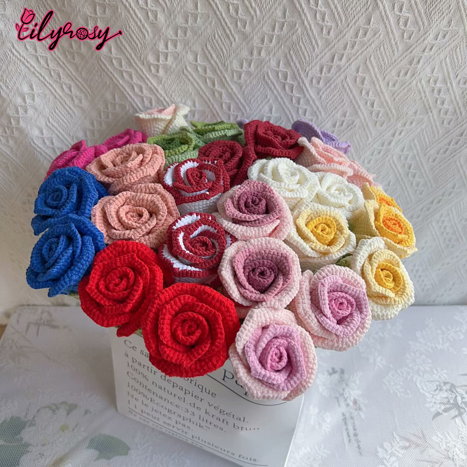 Lilyrosy Crochet Rose Flower