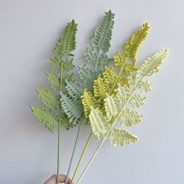 Lilyrosy Crochet  fern leaf patterns with step by step video tutorial