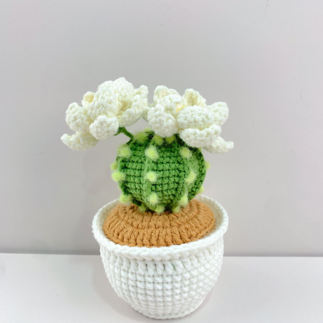 Handmade Crochet Rain Lily flowers plant Pots, hoilday gifts,home decor