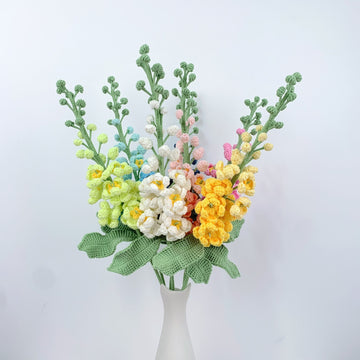 Crochet Delphinium flowers, Handmade Gifts