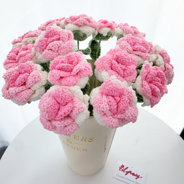 Crochet Easy Rose Flowers, Handamde gifts