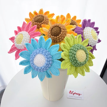 Crochet Sunflower , handmade gifts