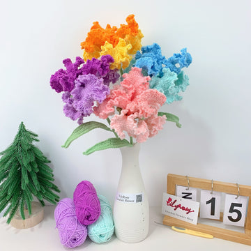 Crochet iris flower，Handmade Gifts