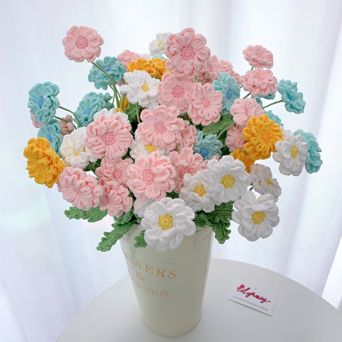 PDF pattern with video tutorial  crochet Daisy flower