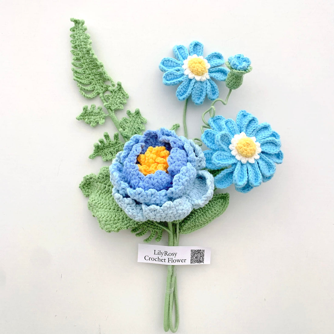 Handmade Crochet Peony Flower Bouquet ,mother's Day gift, gifts for any occasion