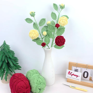 PDF pattern with video tutorial  Crochet  Camellia Flower