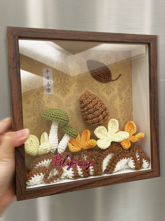 Handmade|Crochet fall vibe photo frame ,table  Decor, Office decor,hone decor