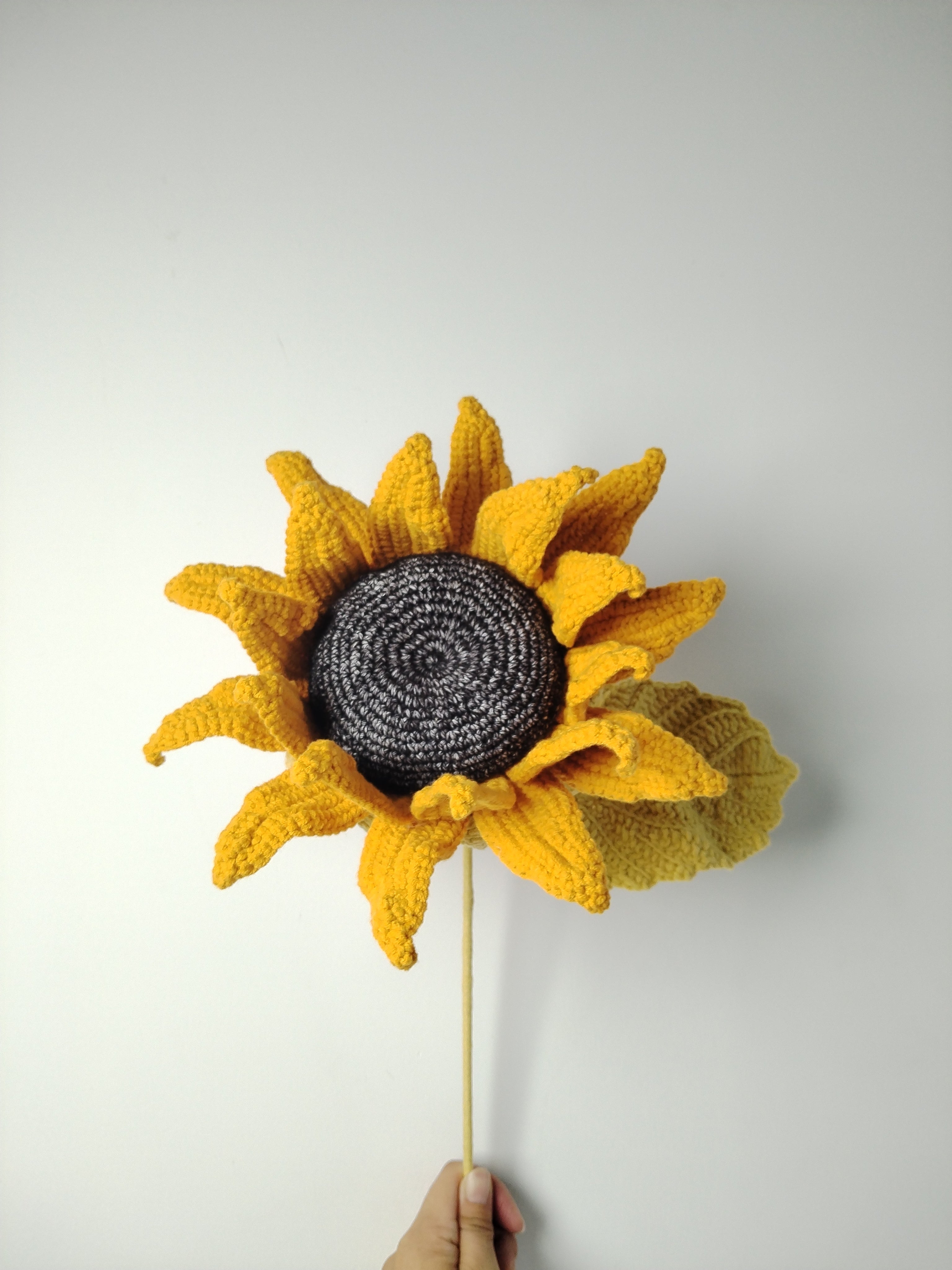 Lilyrosy crochet oil painting sunflower pattern ( US terms