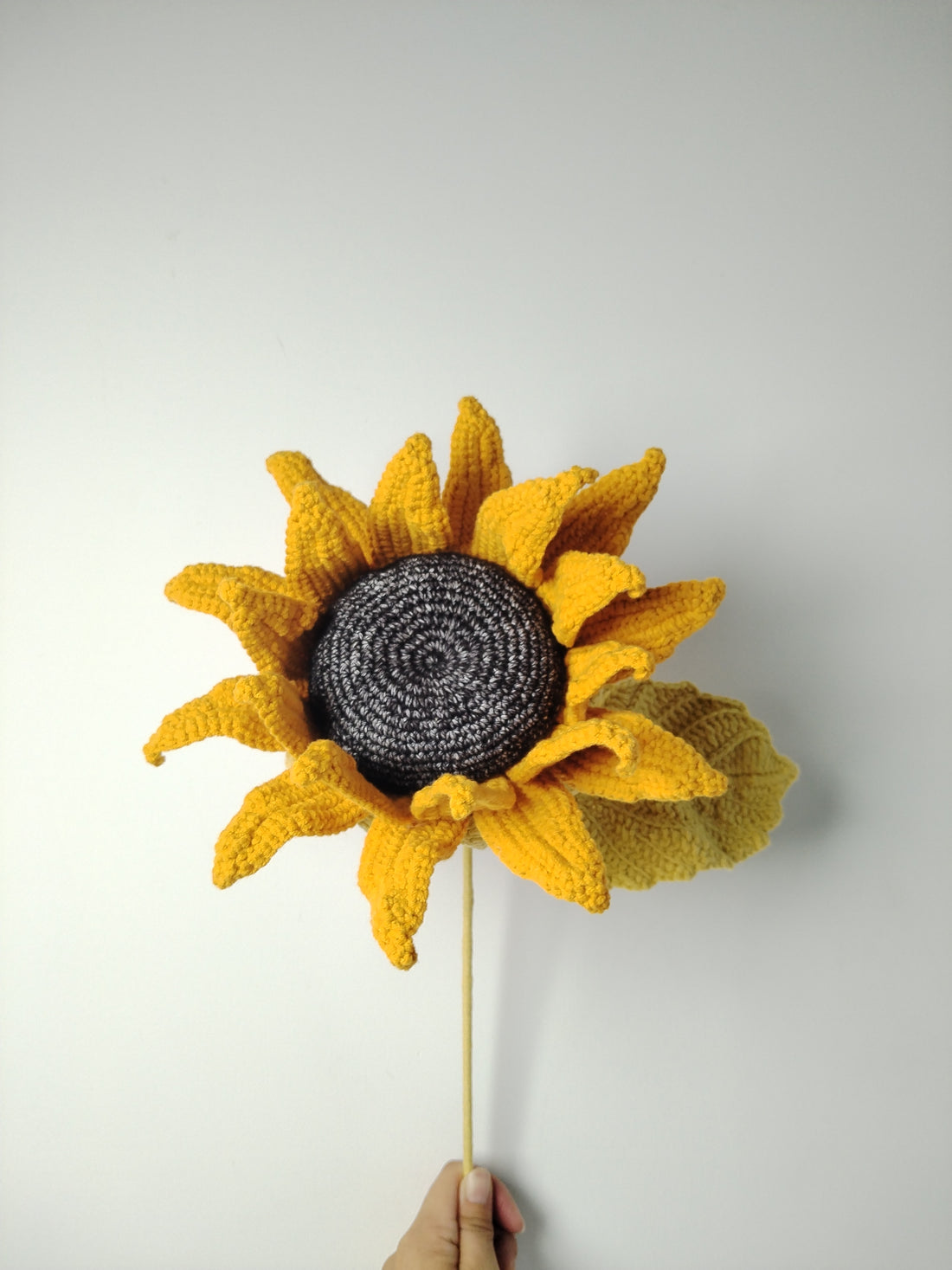 Lilyrosy crochet oil painting sunflower pattern  ( US terms)