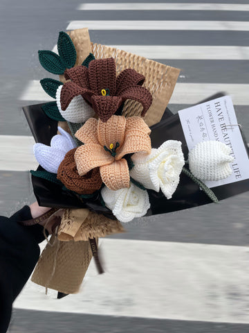 Unique|Crochet vintage bouquet ,gift for girlfriend/friend/mom/him,valentines day gifts