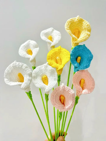 crochet calla lily flower free pattern calla lily crochet pattern, English pdf pattern, flower bouquet DIY, c – Lilyrosy LLC