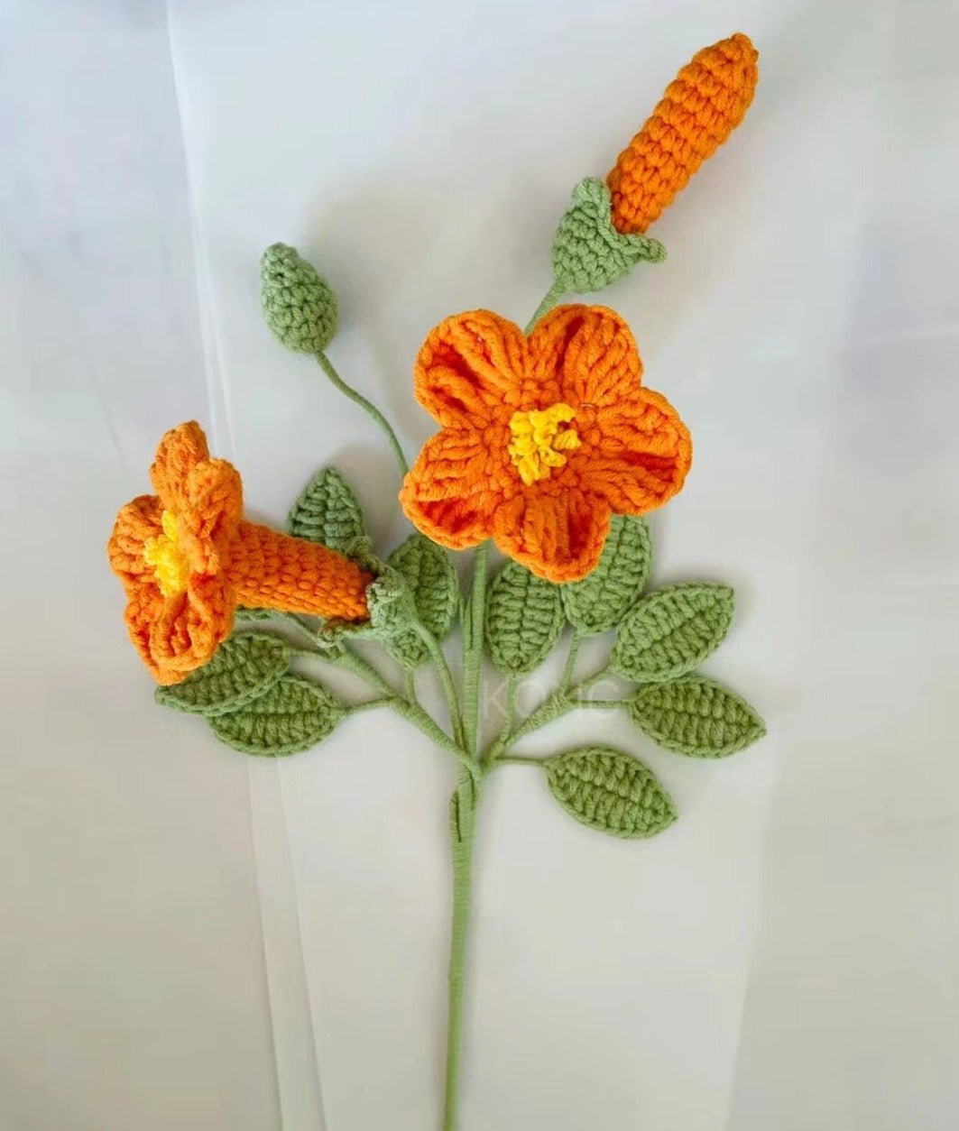 Lilyrosy Crochet Campsis Grandiflora Patterns with Step by Step Video Tutorial