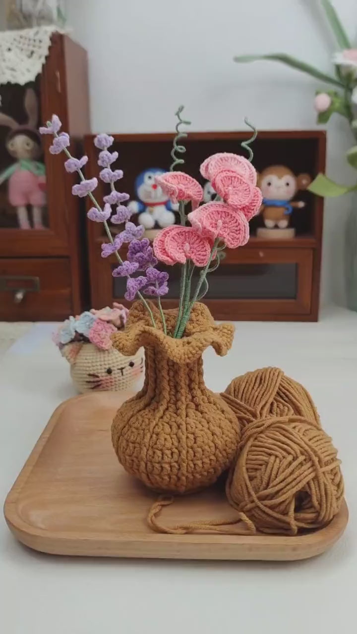 Lilyrosy 100 kinds of crochet flowers patterns with step by step video tutorial, US Terms